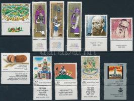 1983-1984 3 db sor + 1 blokk + 8 klf önálló érték 2 stecklapon 1983-1984 3 sets + 1 block + 8 stamps