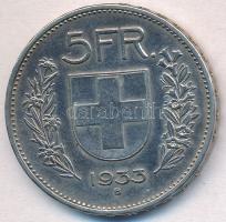 Svájc 1933B 5Fr Ag "Tell Vilmos" T:2
Switzerland 1933B 5 Francs Ag "William Tell&quo...