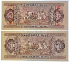 1980. 50Ft "D051 078291" sorozat és sorszámmal illetve piros "MINTA" felülnyomás...