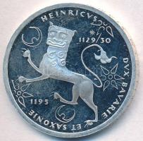 Németország 1995F 10M Ag "III. Henrik szász herceg" T:1-(PP) Germany 1995F 10 Mark Ag "Henry the Lion" C:AU(PP)