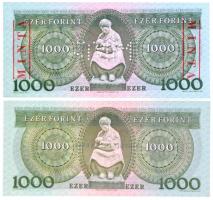 1983. november 10. 1000Ft "B00000997" sorszámmal illetve piros "MINTA" felülnyom...