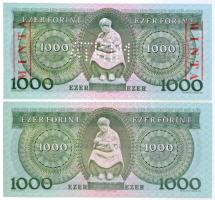 1983. november 10. 1000Ft "C00000559" sorszámmal illetve piros "MINTA" felülnyom...