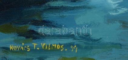 Kovács Tamás Vilmos (1951-): Velence. Olaj, farost, jelzett, 80×60 cm