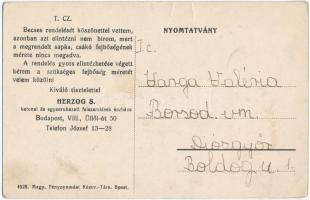 Budapest VIII. Herzog S. Katonai és Egyenruházati Felszerelések Áruháza, Pirsli János étkezdéje, bor...