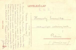 Lőcse, Levoca; Városháza, szobor. Singer kiadása / town hall, monument + K.u.K. Reservespital (EK)