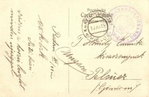 Widok z Królewstwa Polskiego / View from the Kingdom of Poland, village + K.u.K. Bahnhofkommando Rad...