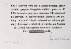 Byssz Róbert Sportkarikaturái. Bp., 1932, Kalász-ny. 
Kiadói, zsínórral füzött egészvászon-kötés. 
...