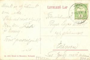 Visegrád, utcakép a római katolikus templommal