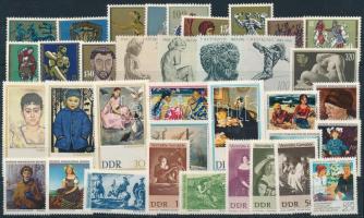 Yugoslavia, East Germany 1962-1975 Art 36 stamps, Jugoszlávia, NDK 1962-1975 Művészet motívum 36 klf bélyeg