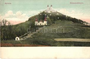 Selmecbánya, Banska Stiavnica; Kálvária hegy. Grohmann és Kuchta kiadása / calvary hill