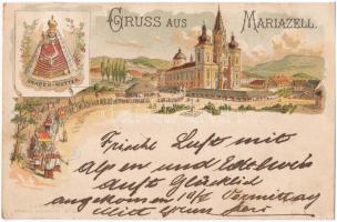 1892 (Vorläufer!) Mariazell, Gnaden-Mutter. No. 221. litho (fl)