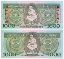 1993. 1000Ft piros "MINTA" felülnyomással és perforációval illetve "E00000092" s...