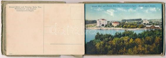 Mali Losinj, Lussinpiccolo-Cigale; Strand Hotel & Pension Bellevue - képeslapfüzet 7 lappal, bel...