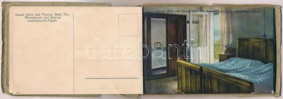 Mali Losinj, Lussinpiccolo-Cigale; Strand Hotel & Pension Bellevue - képeslapfüzet 7 lappal, bel...