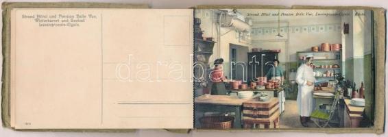 Mali Losinj, Lussinpiccolo-Cigale; Strand Hotel & Pension Bellevue - képeslapfüzet 7 lappal, bel...