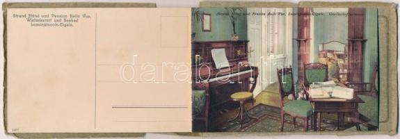 Mali Losinj, Lussinpiccolo-Cigale; Strand Hotel & Pension Bellevue - képeslapfüzet 7 lappal, bel...