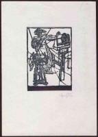 Kőnig Róbert (1955 - ) szignózott metszet 20x15 cm