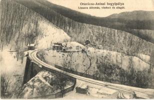 1907 Oravica-Anina, Oravita-Anina; Hegyipálya Lissavai vasútállomással, viadukt és alagút. kiadja Weisz Félix / mountain railway station, viaduct, tunnel (EK)
