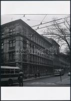 cca 1960 Budapesti trolik, 4 db vintage negatívról készült mai nagyítás, 24x18 cm