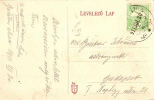 Balatonaliga, Rauszek villa, evezősök csónakban