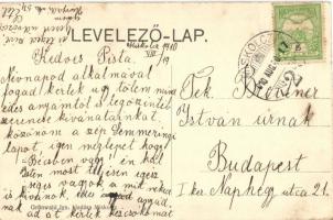 Miskolc, Erzsébet tér, gyógyszertár. Grünwald Ignác kiadása