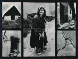 cca 1978 Kortárs fotóművészeti alkotások, 3 db vintage fotó, kettő feliratozott, 17x22 cm és 18x24 cm