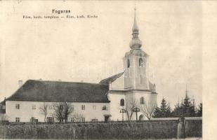 Fogaras, Fagaras; Római katolikus templom. Fleissig Jakab és fia kiadása / Roman Catholic church