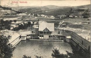 Kolozs, Cojocna, Sósfürdő; strandfürdő. Singer Jakab kiadása / spa, swimming pool