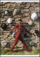 cca 1968 Divatfotók, 3 db vintage negatívról készült mai nagyítás, 25x18 cm