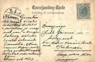 Pola, Interieur der Marine Kirche / Interno della chiesa Madonna del mare / church interior. Photo. ...