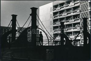 cca 1970 Czakó László (?-?) pécsi fotóművész 3 db jelzett, vintage fotóművészeti alkotása, 16x24 cm ...