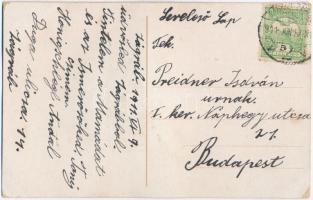 Zagreb, postás leporellolap / postman leporellocard