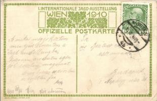 1910 Wien, Internationale Jagdausstellung, Ungarisches Jagdschloss. Druck und Verlag J. Weiner / Mag...