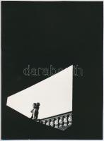 cca 1976 Kortárs fotóművészeti alkotások, 3 db jelzett vintage fotó, 23,5x17 cm