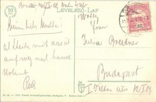 Brassó, Kronstadt, Brasov; Vasútállomás / Bahnhof / railway station (EK)