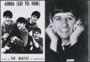 cca 1965 Beatles együttes, Fekete György (1904-1990) budapesti fényképész hagyatékában fellelt 4 db repró negatív mai nagyítása, 18x13 cm