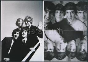 cca 1965 Beatles együttes, Fekete György (1904-1990) budapesti fényképész hagyatékában fellelt 4 db ...