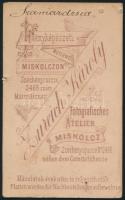 cca 1870 Szamardzsia feliratú katona portré, vizitkártya méretben, Zureich Károly miskolci műtermébő...