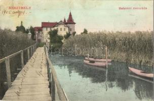 Keszthely, Balatoni csónakda, S. D. M. 2028. (ázott / wet damage)