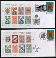 Cserkészek az I világháborúban emlékív garnitúra 4 db FDC-n Scout memorial sheet set on 4 FDC
