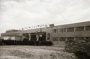 1949. IV. 30. W.M. (Weiss Manfréd) tanműhely avatása, Kossa István miniszter jelenlétében, Rózsa Gyö...