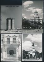 cca 1972 Kecskeméti városképek, 13 db vintage fotó Vincze János (1922-1998) kecskeméti fotóművész ha...