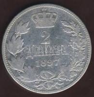 Szerbia 1897. 2D Ag T:2-/3