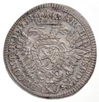 Csehország / Történelmi tartomány 1738. 15kr Ag "VI. Károly" Prága (6,2g) T:1- / 
Bohemia...