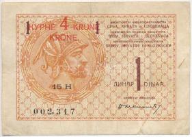 Szerb-Horvát-Szlovén Királyság 1919. 1D piros "4K" felülbélyegzéssel T:III
Kingdom of the...