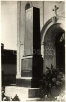 3 db RÉGI fotó képeslap hősi emlékművekről (Rada, Nagykőrös, Sajóhídvég) / 3 pre-1945 photo postcards of Hungarian WWI military heroes' monuments