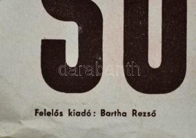 cca 1950 "Sok mindenre jutott, bő volt a termés." Földművesszövetkezet propaganda plakát, ...