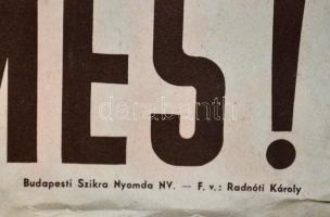 cca 1950 "Sok mindenre jutott, bő volt a termés." Földművesszövetkezet propaganda plakát, ...