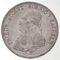 Német Államok / Szászország-Albertine 1823IGS Tallér Ag "III. Frigyes Ágost" (27,84g) T:2,2- /  German States / Saxony-Albertine 1823IGS Thaler Ag "Friedrich August III" (27,84g) C:XF,VF Krause KM#1091