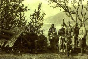 5 db RÉGI K.u.K. katonai fotólap (1 modern előhívású) / 5  pre-1945 WWI K.u.K. military photo postca...